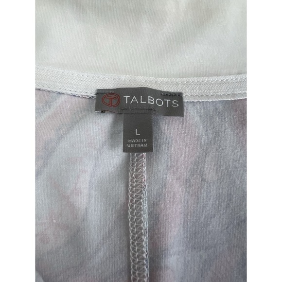 T by Talbots Sz L Women's Jacket Full Zip Colorful Paisley Activewear - Picture 3 of 6